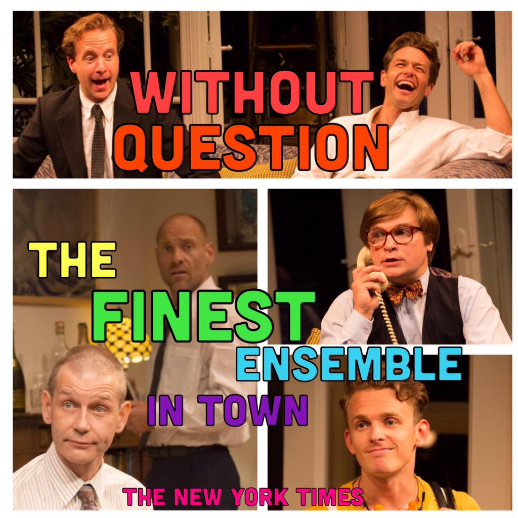 It's nearly goodbye little playmates. Only 3 performances left to see "the finest ensemble in town".