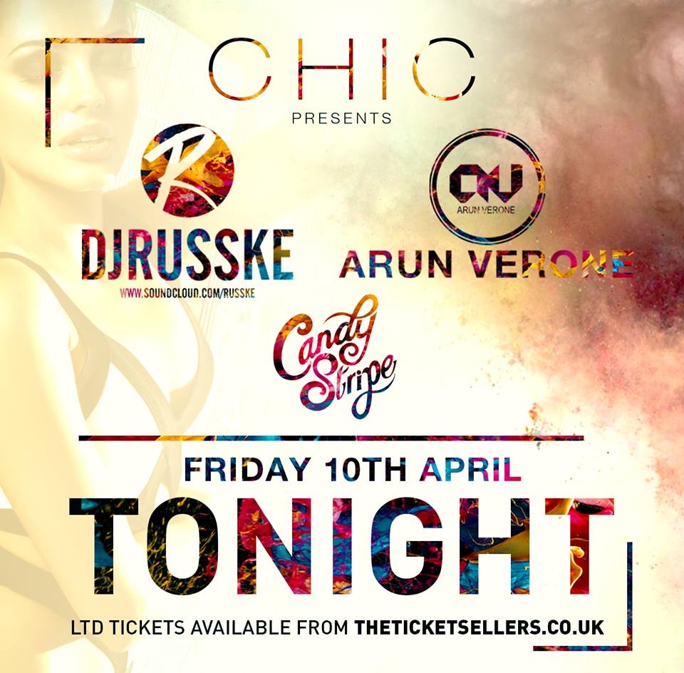 teshaltons's tweet photo. TONIGHT @ CANDYSTRIPE 
DJ RUSSKE  &amp; ARUN VERONE 
Limited Tickets remaining from http://t.co/cIsA2tnRXC http://t.co/utXdlUrkhx
