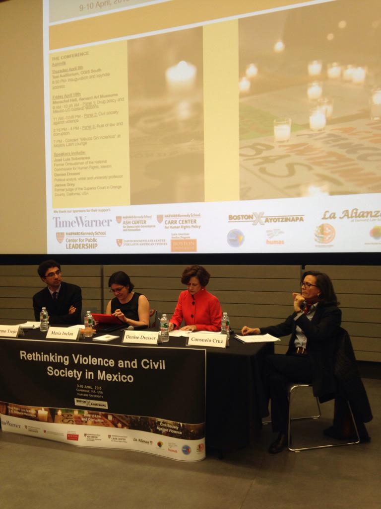 hytrasherko's tweet photo. Panel #2 on civil society against violence. #rethinkmexico http://t.co/5K0rrw3FD8