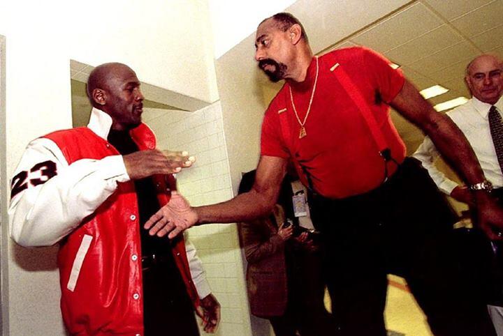 Wilt Chamberlain and Michael Jordan 