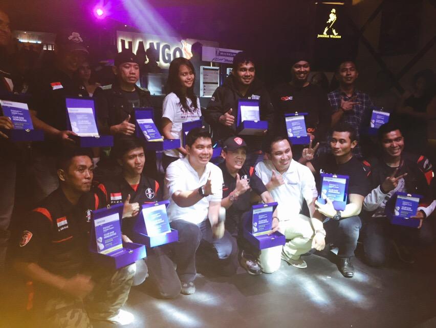SF313_Pusat's tweet photo. Kita lagi diacara launchingnya Michellin nih at Hangover Kemang http://t.co/Xsol0Y3VZw