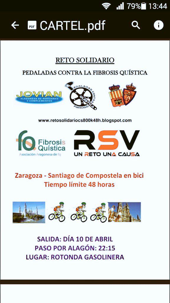 EstilistaNew's tweet photo. Algo digno de mención. Reto pedaladas. En beneficio de la fibrosis quistica. Zgz- Santiago en bici en 48h!
Animo! http://t.co/ym18gwQ1AT