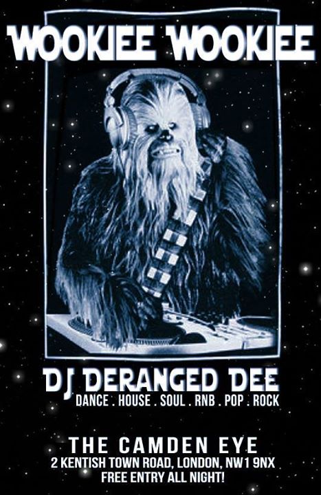 DerangedDee's tweet photo. Time to be #awesome @Camdeneye with another night of Wookie Wookie madness! Rock, Pop, Dance, House &amp; Hip-Hop! http://t.co/g2dMOZVopM