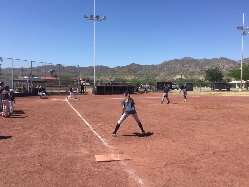 APS_Rich's tweet photo. Game on in Kearny! Former @MLB_PLAYERS enjoying the kids @ All Stars clinic kids are pretty good! http://t.co/8jXaJOoAqi