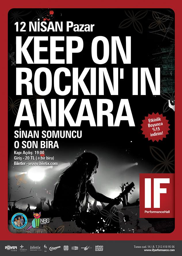 Keep On Rockin: Sinan Somuncu ve O Son Bira 12 Nisan'da IF Performance Hall'de sizlerle...
dakick.com/concert/keep-o…