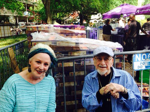 AHillWWL's tweet photo. With the precious Pete Fountain !!honoring a true legend at FQ Fest http://t.co/9KjKzqI1Jv