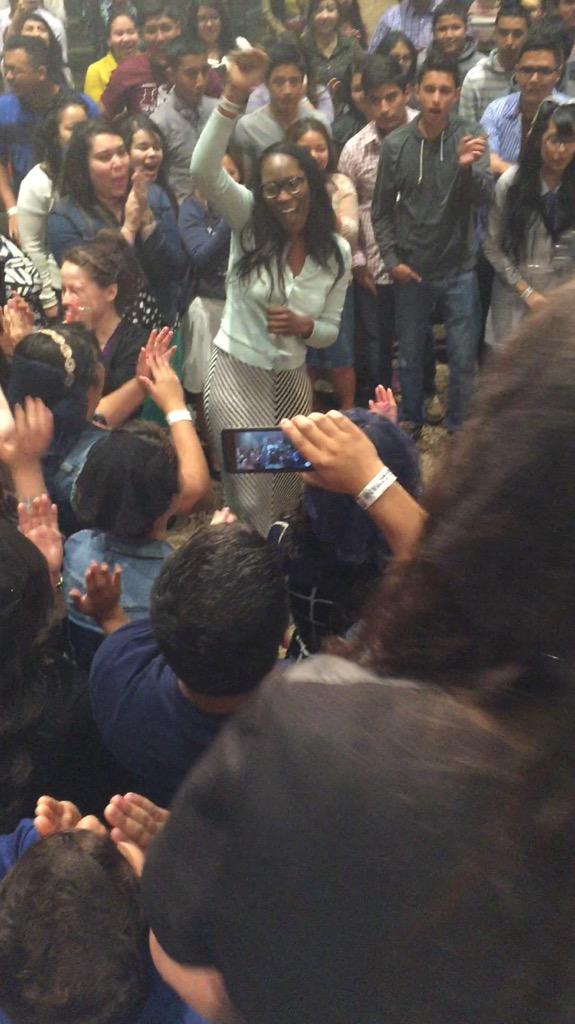 jchavez211's tweet photo. Tracey!! Winner of Rock Paper Scissors Challenge! MDV!! Representing!!! #NYA2015 #MOPKNOWN #nyaTexas http://t.co/SEZrnU7529