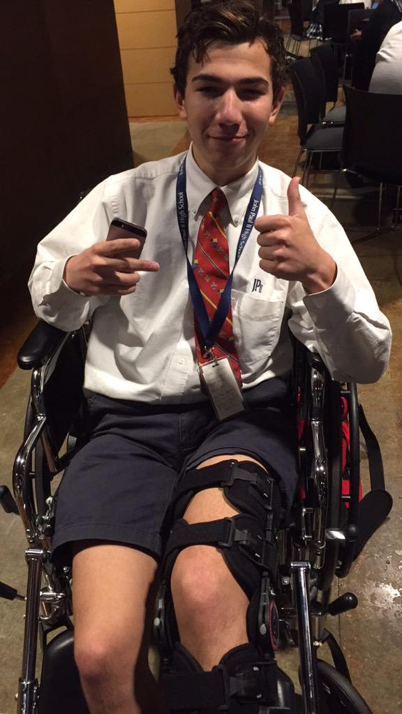 fchammertime's tweet photo. Get well soon Parker! #play4PK http://t.co/ULuffSVkKk