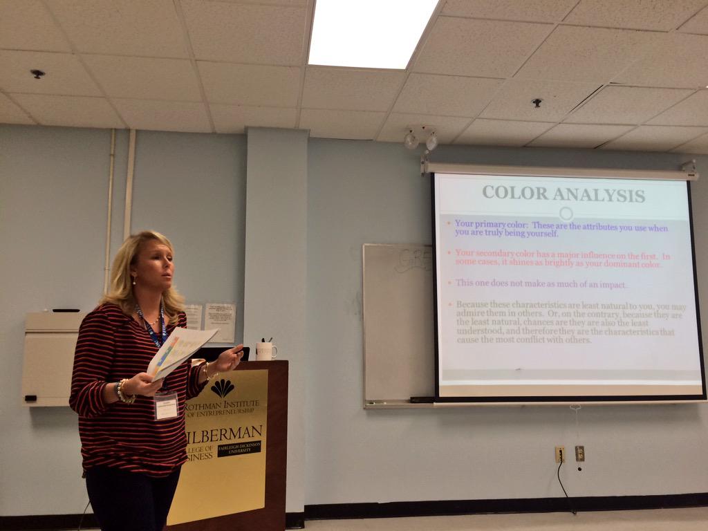 . <a href="/NJAIAW/">NJAIAW </a> President Jenn Noon presents at #njaiaw_leadsymp about being authentic and showing your true colors