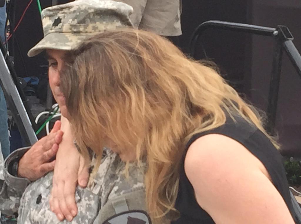 kluedeke29's tweet image. Kerry Cahill, daughter of Michael G Cahill &amp;amp; I at ceremony honoring her dad&amp;amp; Ft Hood shooting victims today #NoWords