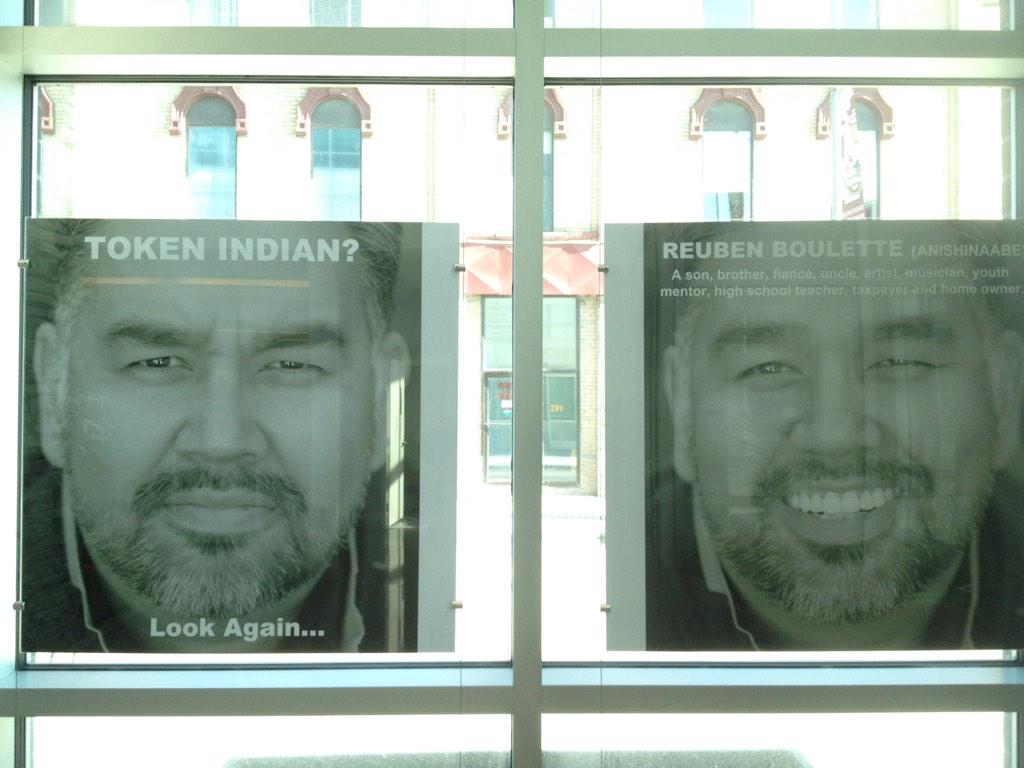 SeanLedwich's tweet photo. Hey @MisterBoulette, you're mounted in @UnitedWayWpg's foyer, one of six @KC_Adams_art's Perception faces there http://t.co/ythvrWYqXc