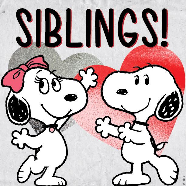 Happy #NationalSiblingsDay! 

Here is Snoopy with his sister Belle! @BellePRGirl