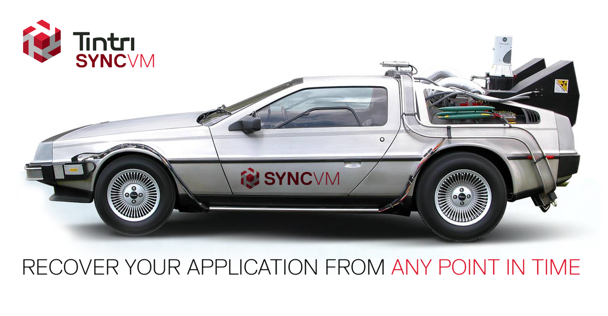 Tintri's tweet photo. Tintri #SyncVM introduces time travel. No flux capacitor required. http://t.co/wInZ9biX3W http://t.co/vFJwf0JDCX