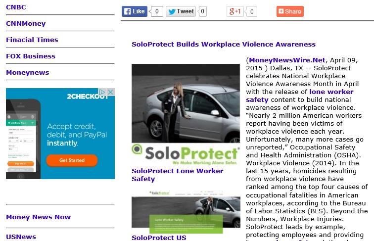 SoloProtect's tweet photo. Press on 2014 workplace violence stats http://t.co/hOukHYN27f #SoloProtect http://t.co/xwT5bXHoVM