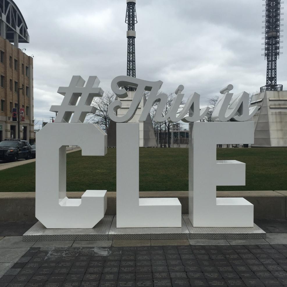 MarkShapiro's tweet photo. Love this.   In Gateway plaza today.  #thisisCLE http://t.co/1TOxac3QmH
