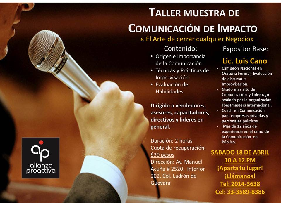 A_Proactiva's tweet photo. ¡Vive una experiencia de Comunicación de Impacto!
#ComunicaciondeImpacto #Ventas #AP
http://t.co/1B7RVO6veU http://t.co/t215xqpD9i