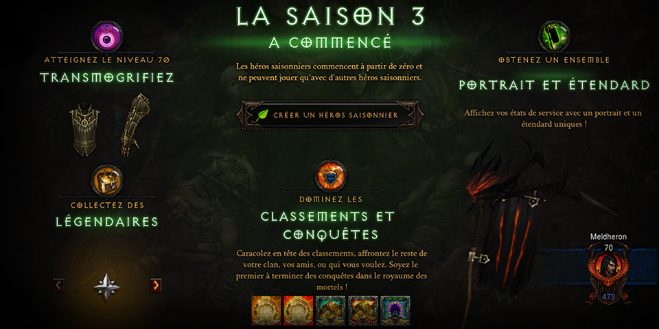 Diablo_FR's tweet photo. La saison 3 vous attend, nephalem ! De nouveaux objets et la gloire sont vôtres ! http://t.co/TefRpkEnmn http://t.co/YQqrUHCkoV