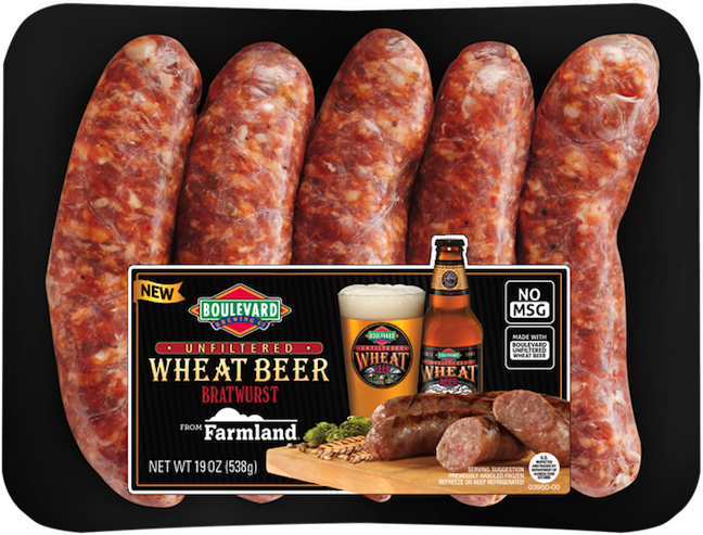 MeatLodge's tweet photo. On sale this week at Meat Lodge - Farmland Boulevard Wheat Beer Brats, 19oz Package for only $3.29!! http://t.co/rvQMtP4Esu