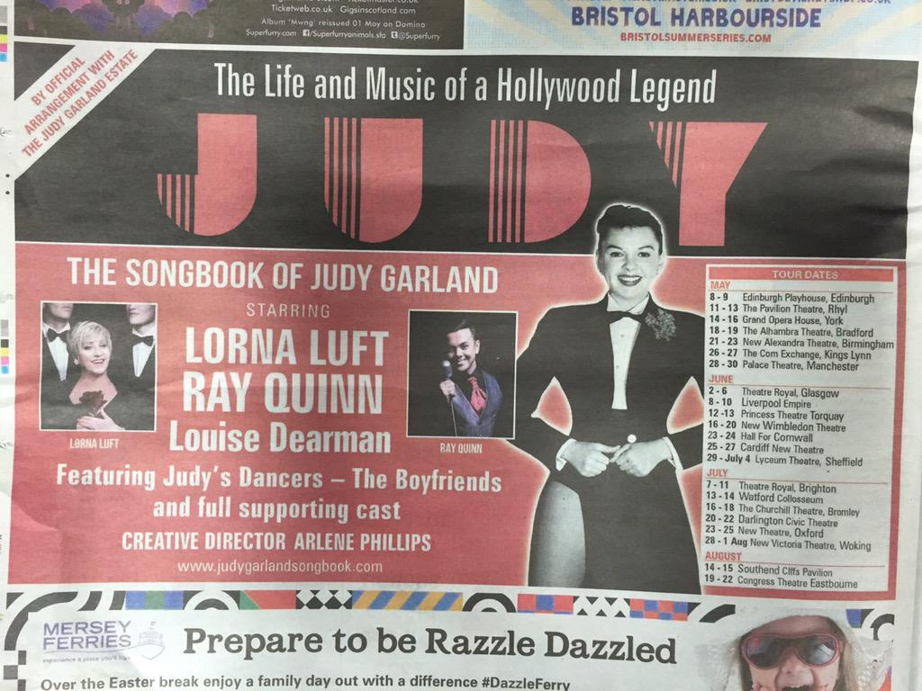 Grab yourself a copy of <a href="/DailyMirror/">The Mirror</a> today where you will see our brand new <a href="/JudyGarlandShow/">Judy Garland Show</a> !