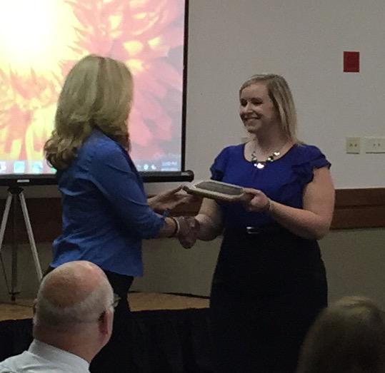 Our very own Amber Hauptman just received the KASCD Outstanding Educator Award.  Way to go, Amber!