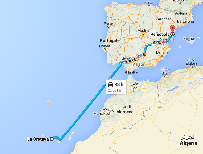 a más de 2.300 kms de Peñíscola, mandarle todo mi apoyo a  <a href="/juanqui__9/">j.carlos sánchez</a> y a su <a href="/peniscolafs/">Servigroup Peñíscola FS</a> para esta noche. #Futsal