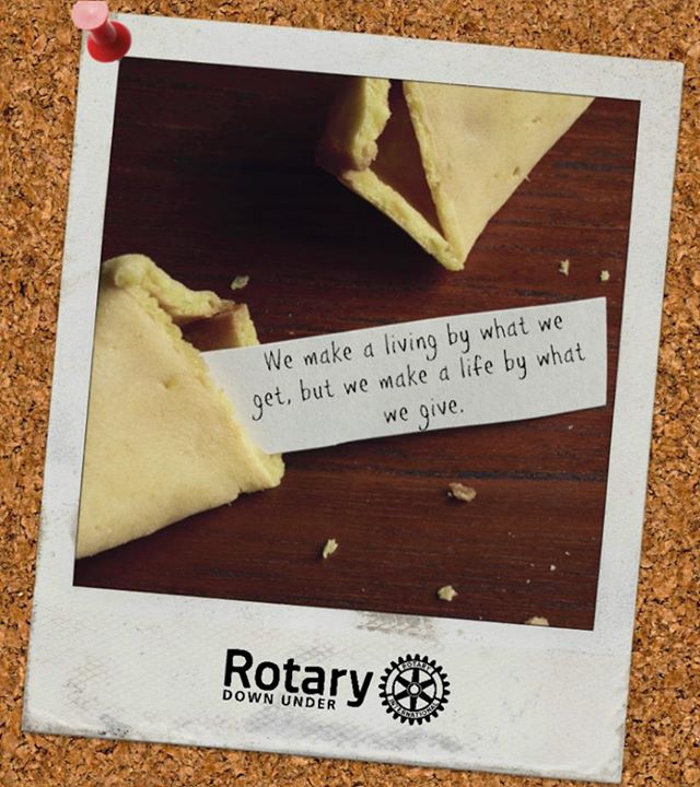 RethinkRotary's tweet photo. @rotarydownunder Great promotional picture for #rotary, we really do make a life by what we give #rethinkrotary http://t.co/7JDWkNanGb