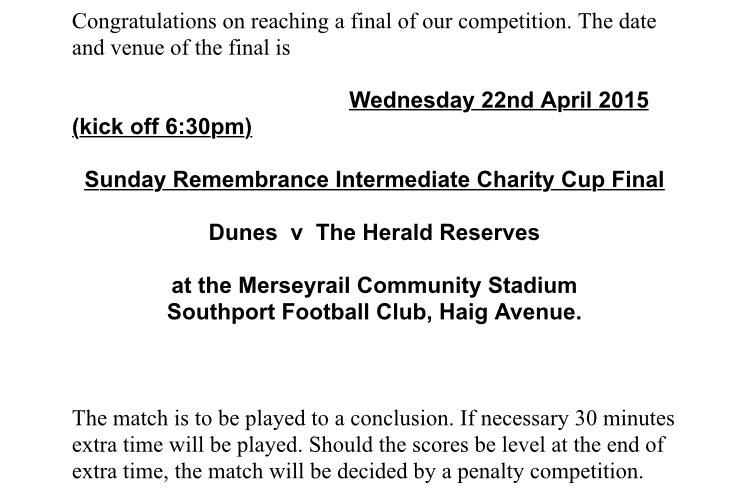 DunesFc's tweet photo. Can we do it? - Come down and support Dunes FC in the charity cup final - £3 for adults, £1 for concessions http://t.co/sllf21G8Oe