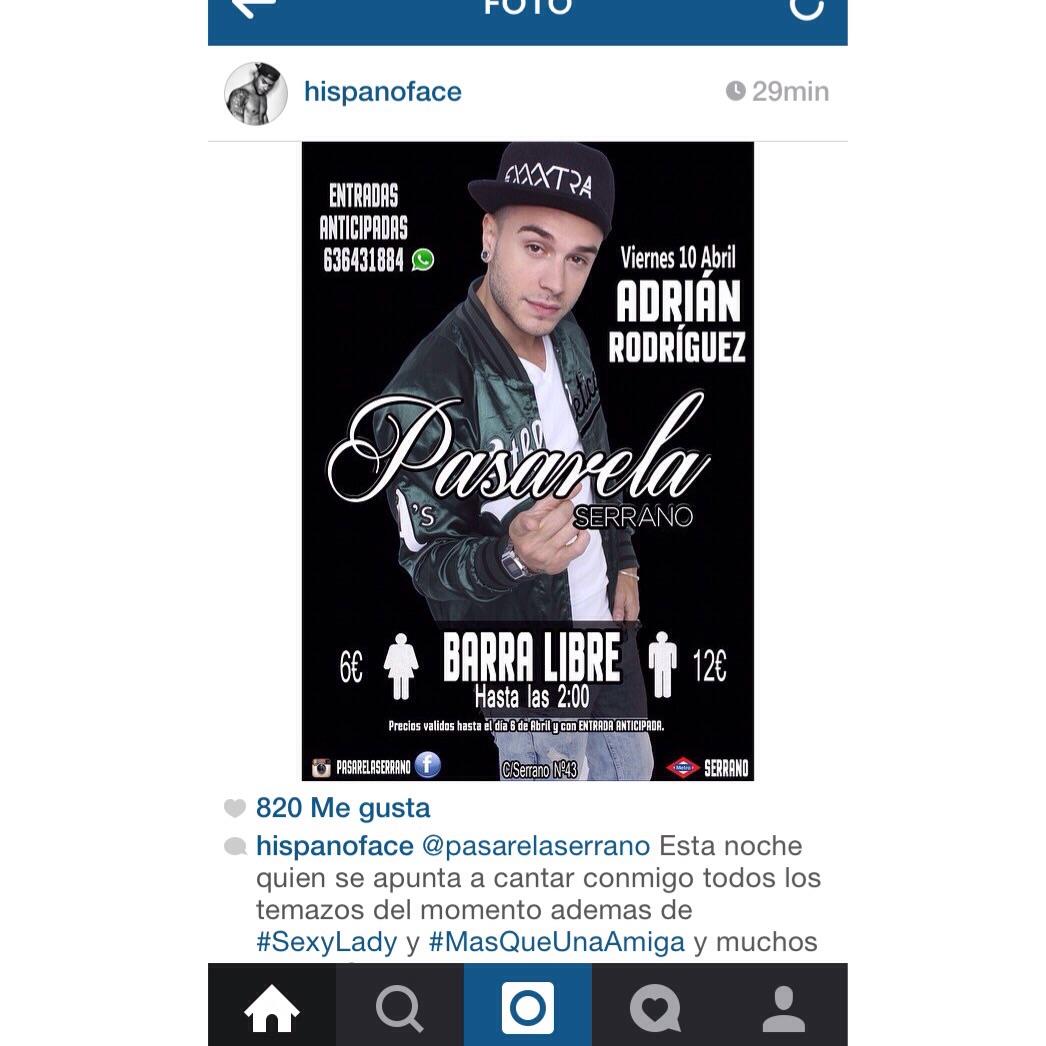 MOOVMarcoAldany's tweet photo. TODOS CON GANAS DE #PASARELASERRANO ESTA NOCHE!! @adrirodriguez8 TAMBIÉN!! http://t.co/8XD5gQwDII