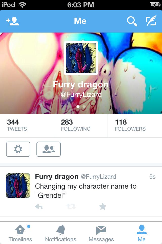 FurryLizard's tweet image. It's still me, I just changed my name