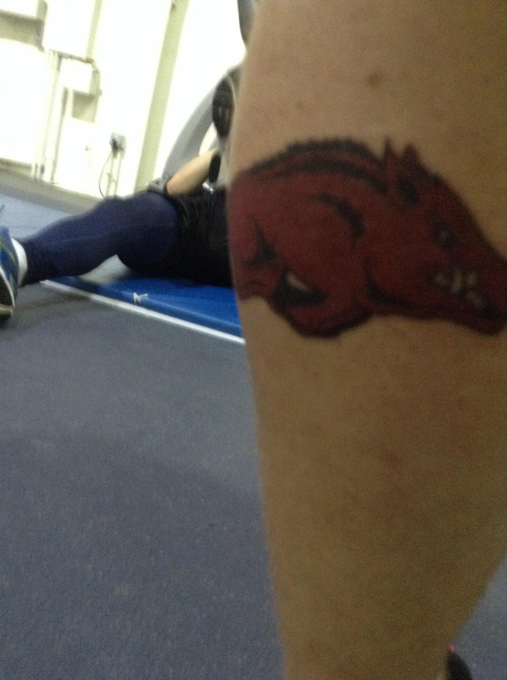 Arkansas Razorback Waterless Face Tattoos 4PK By FanAPeel Game Faces   The Stadium Shoppe On Razorback