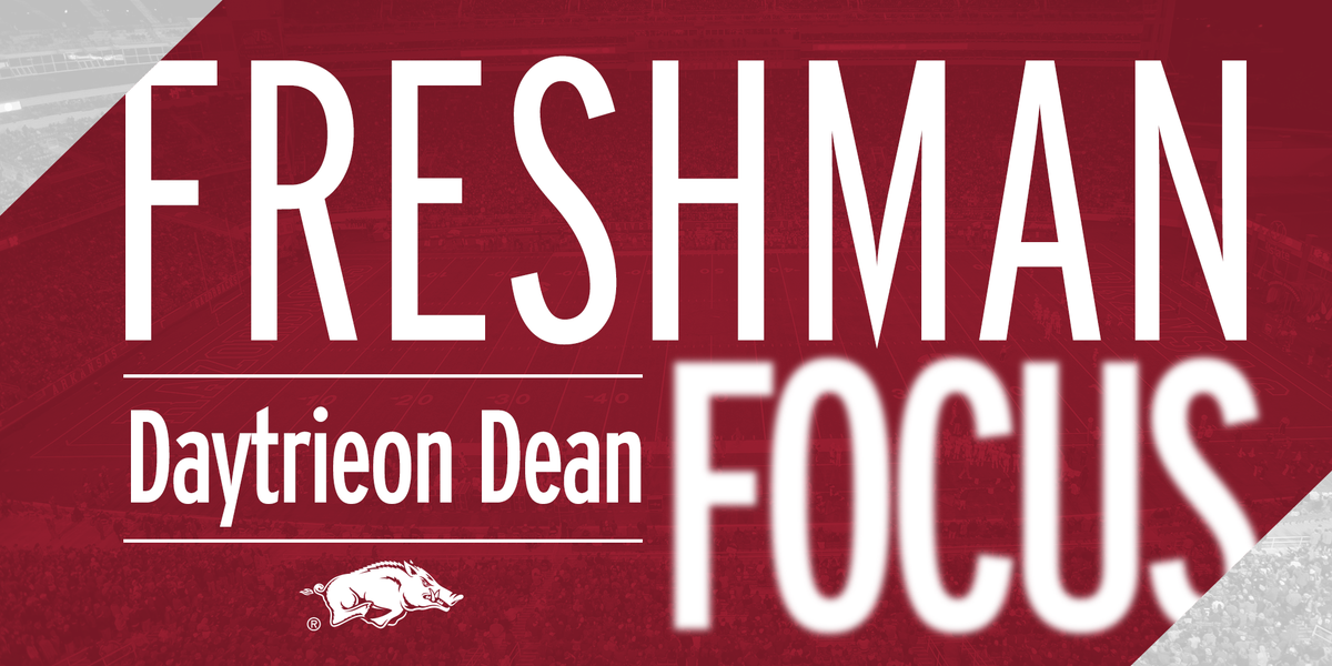 RazorbackFB's tweet photo. #FRESHMANFOCUS | Aspiring engineer @_dwoop proves you can excel on and off the field! #WPS 

📕:http://t.co/JNwn0CeK1Y http://t.co/0AYsfGA5Nz