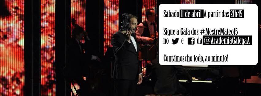 Recordade, mañá a partir das 21h45, na <a href="/TVGalicia/">TVG</a>, glamour e talento nos #MestreMateo15. Agardámosvos!