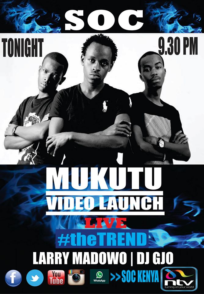 McLutan's tweet photo. WATCH OUT FOR THE OFFICIAL LAUNCH OF MUKUTU VIDEO by S.O.C ON THE TREND NTV @ 9.30 PM @HypeTeamRep http://t.co/fkSvgkQ89m