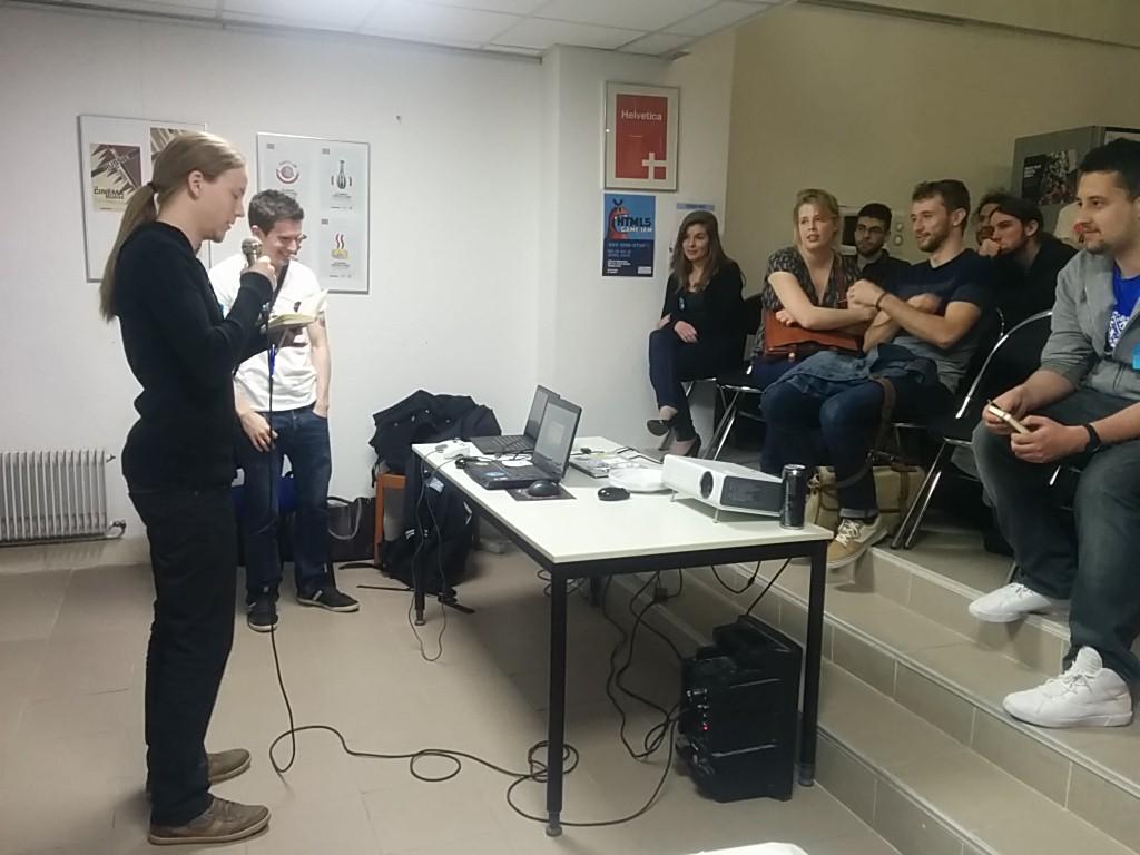 ecolemultimedia's tweet image. 15min de réflexion,30 sec. pr présenter son pitch,les groupes se forment,les idées se mettent en place!#HTML5GAMEJAM
