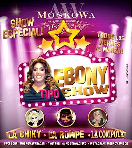 moskowadisco's tweet photo. Hoy no te pierdas #EbonyTipoShow con @ebonyshow junto a @chikydivaccs @elshowderompe y #LaCompota #TeEsperamos http://t.co/Jco0R7Puy0