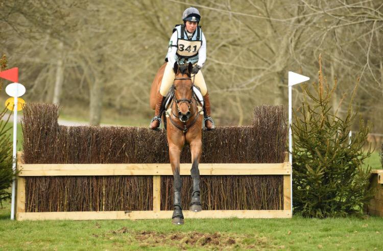 Darustud Cooley jumping the last on his way to winning the BE100 <a href="/PortmanHT/">Portman Horse Trials</a>  photo courtesy of Tanzy Lee