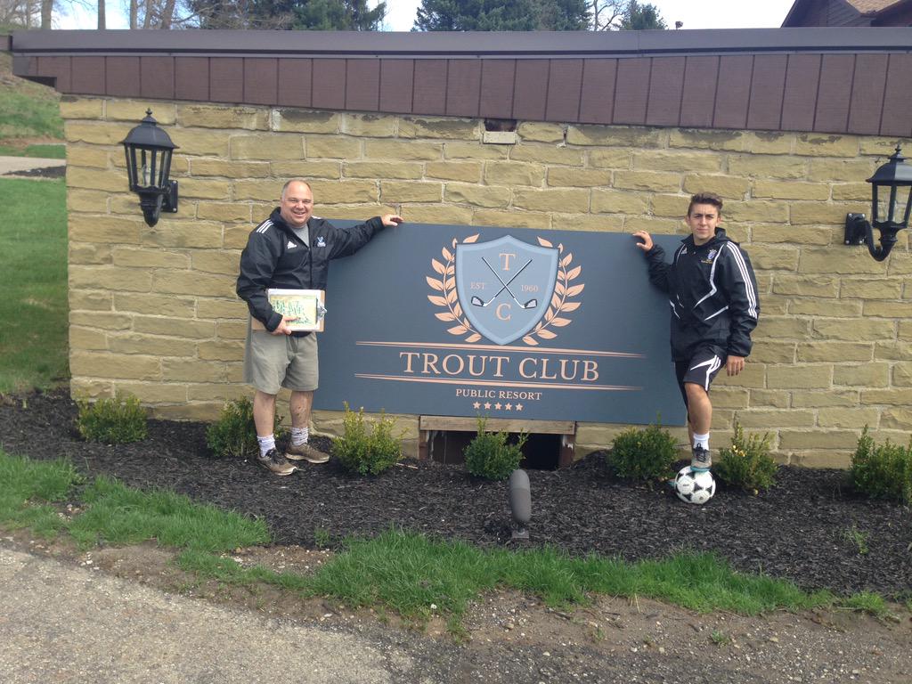 OhioFootGolf's tweet photo. Trout Club looks to open FootGolf in the coming week. Very fun and challenging course. #USFGA #FootGolf http://t.co/BQRlnx70Ol