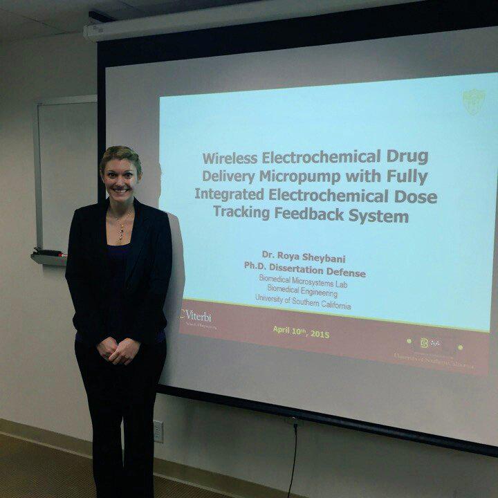 MengLabUSC's tweet photo. Congratulations to Roya on a successful defense! We gladly introduce, Dr. Roya Sheybani! http://t.co/fc0vJ8mrnG