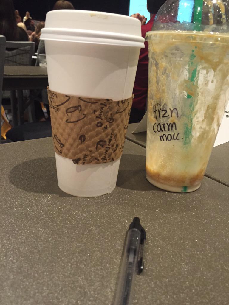 DanielleOry's tweet photo. My day thus far, 2 coffees since 10am #NSNA #delegatedebate #nursingschool http://t.co/wM6qLKeyOh