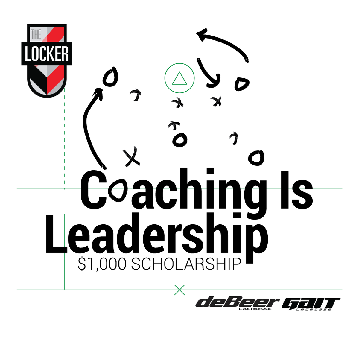 We're giving away a $1000 scholarship presented by <a href="/GaitLacrosse/">Gait Lacrosse</a>
<a href="/deBeerLacrosse/">deBeer Lacrosse</a>
Enter today!
thelockerscholarship.com
