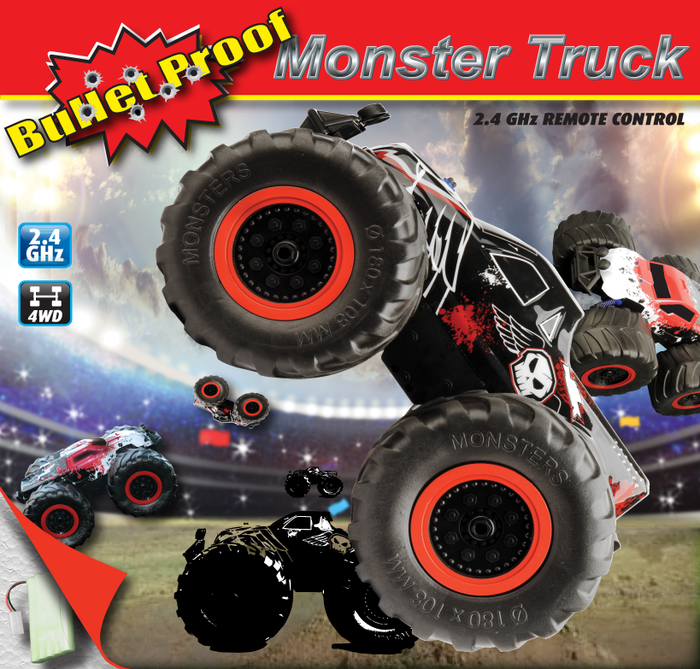 RCBulletProof's tweet image. The BULLET PROOF Monster Truck operates on the 2.4 gigahertz RC frequency.
indiegogo.com/projects/bulle…