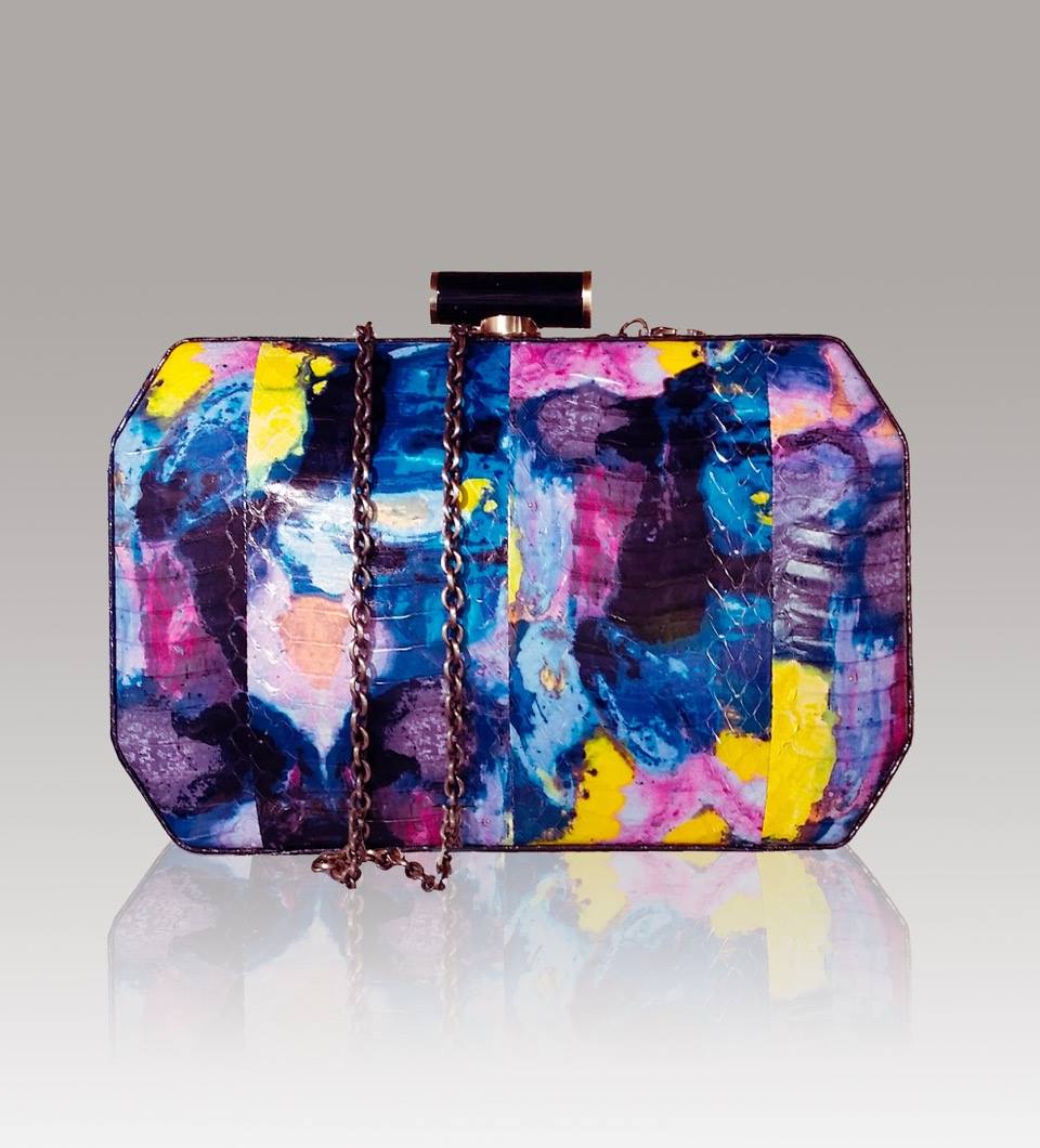Beauty shots are in! The Thunder #handbag was inspired by my #art, designed by my cousin at Cheet &amp; i designers! #bag