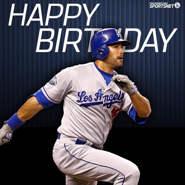 A very happy birthday to the longest-tenured member of the Andre Ethier! 
Appropriate enough for Ethier, 