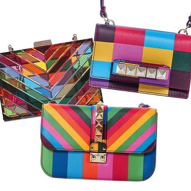 MaisonValentino's tweet image. Why choose? When you can have all three? #1973collection #rainbow #color image via @maalbu… ift.tt/1CrX1kB