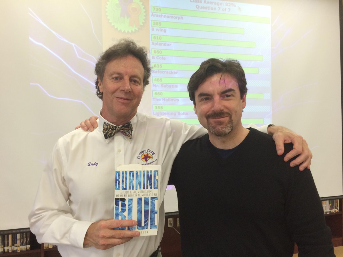 craniumcore's tweet photo. Author Paul Griffen and Andy Larson at April is for Authors. Next they both go to TLA. #TXLA15 #ELAgaming #detextives http://t.co/6Sob2g0zYm