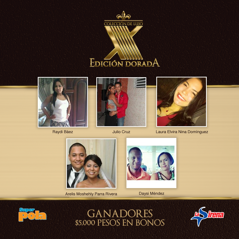 sirena_rd's tweet photo. ¡Felicidades a nuestros ganadores de 5 mil pesos en bonos de #CDLVirtual! http://t.co/jeb1Rf93qp