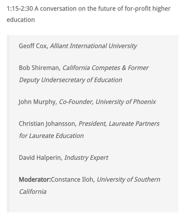 ConstanceIloh's tweet photo. Up next! With @CSJohansson @DHalpDC @bob_shireman for @ASU_IDF ! #highered #edpolicy #ASUIDF cc: @USCRossier http://t.co/hGc4U6jmGX