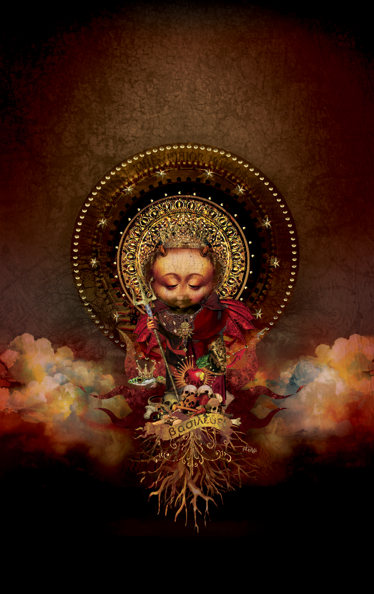michaelpageart's tweet photo. Satins Faith mixed media on canvas. #satin #faith #evil #light #angel http://t.co/tlvakR8arp
