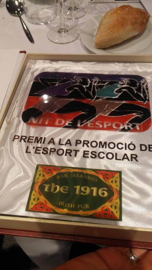 PREMI A LA PROMOCIÓ ESCOLAR ESPORTIVA 2014 PER A L'ESCOLA SALTELLS!!! #NitDeLEsport