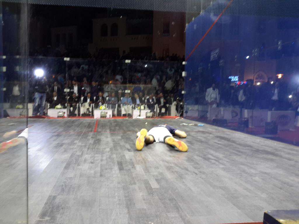 EgySquash's tweet photo. Ramy makes it
12-10 in the fifth
Congratulations @RamyAshour and hard luck @MoElshorbagy http://t.co/Iy01XjCnUK